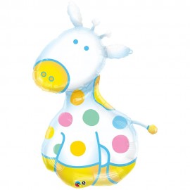 Balon folie figurina girafa jucausa, qualatex, 122 cm, 29685