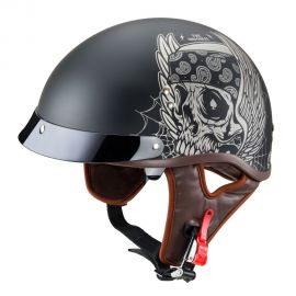 W-tec casca moto longroad-wings skull