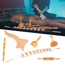 Insportline set accesorii masaj din lemn teriva set