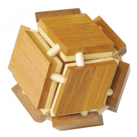 Fridolin Joc logic IQ din lemn de bambus Magic box