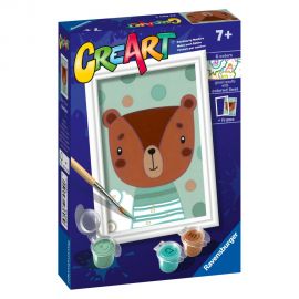 Ravensburger Ravensburger - creart pictura pe numere pentru copii ursulet dragut