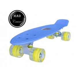 SPORTMANN Penny board Mad Cruiser cu roti LED ABEC 7-albastru