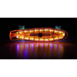 SPORTMANN Penny board Mad Cruiser Full LED ABEC 7-oranj