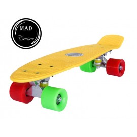 SPORTMANN Penny board Mad Cruiser Original-galben