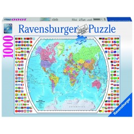 Ravensburger puzzle harta politica a lumii, 1000 piese